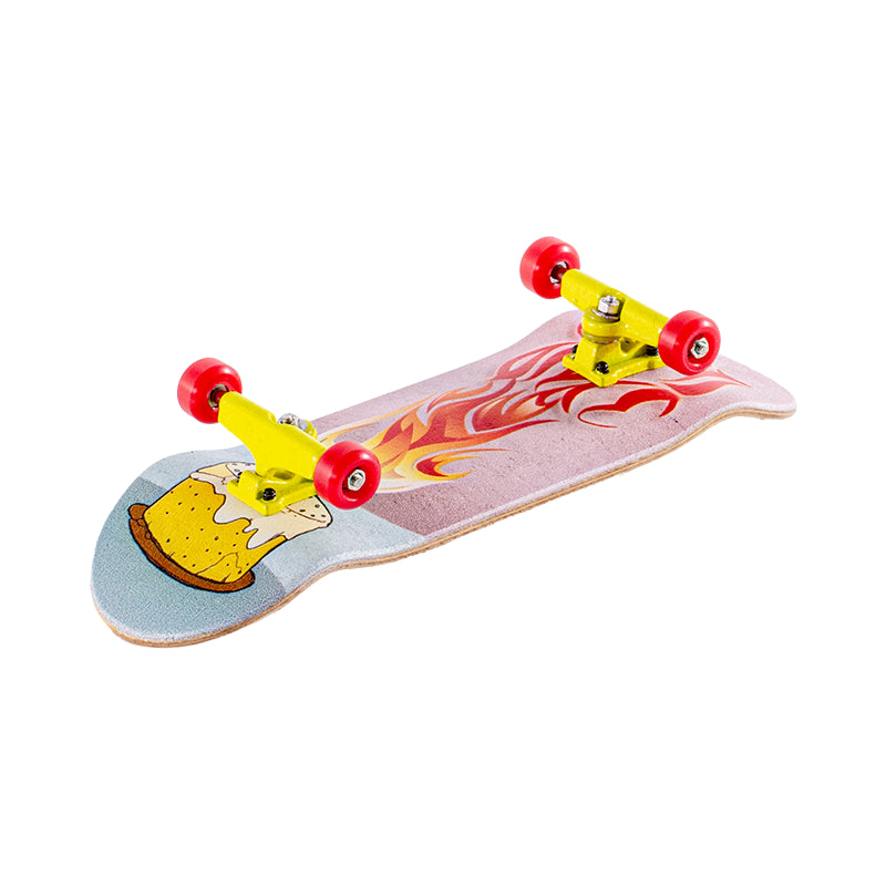 Festive Candle Fingerboard Complete - Maple Deck & CNC Wheels (Ready-to-Ride Gift Set)