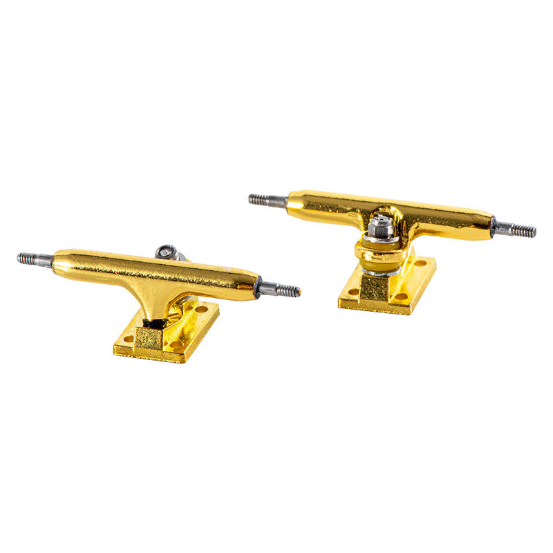 Gold Die-Cast Fingerboard Trucks - Pro-Grade Control