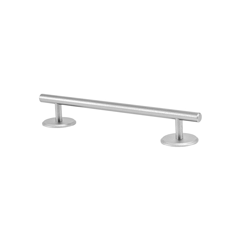 Silver Low-Profile Fingerboard Ramp Rail - Compact Circular Base for Smooth Grinds & Tricks